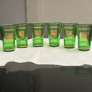 Aperitif vintage shot glasses